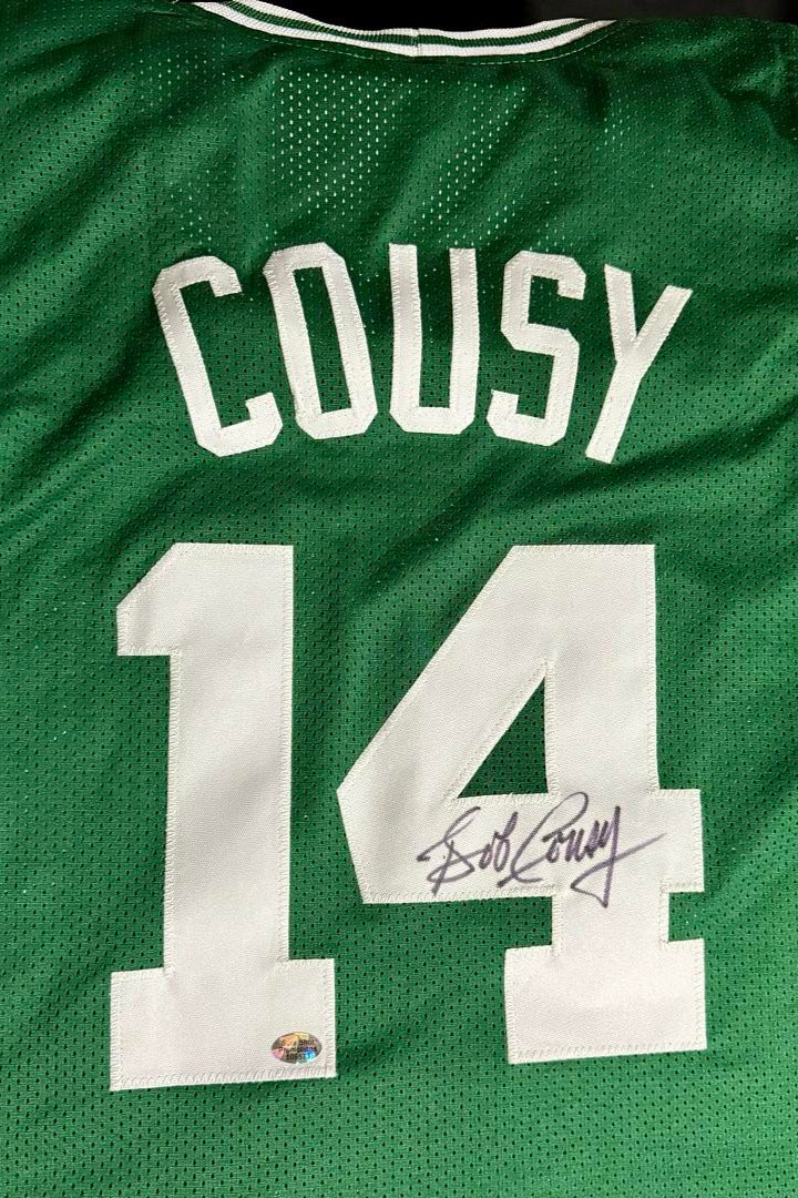 Bob Cousy Signed Custom Celtics Green Jersey - SureShot COA